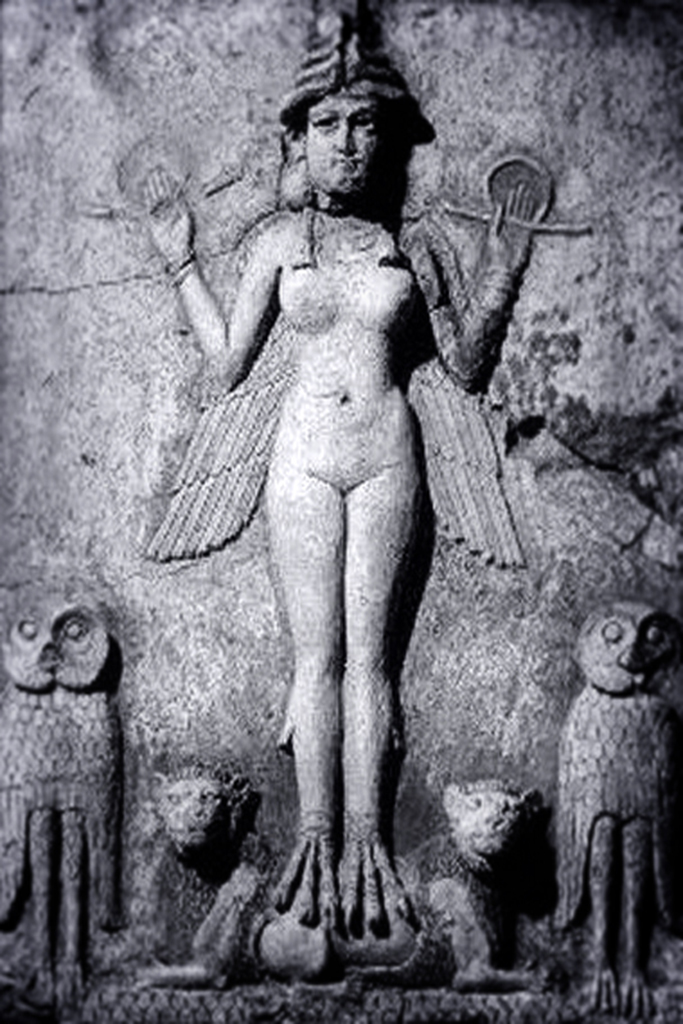 Inanna Ishtar, Queen of Heaven, the winged Goddess of Love, Wisdom, War, Fertility and Lust
